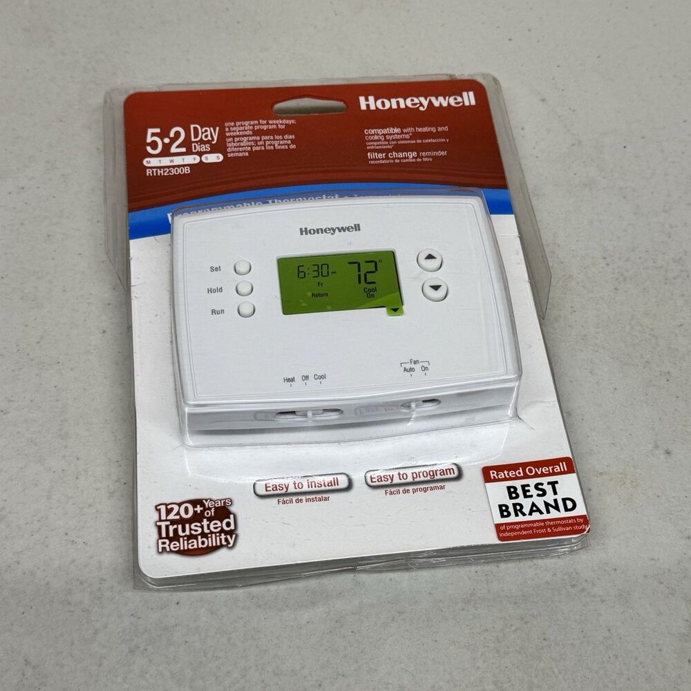Honeywell RTH2300B Programmable Thermostat 5-2 Day Digital New Sealed New NOB